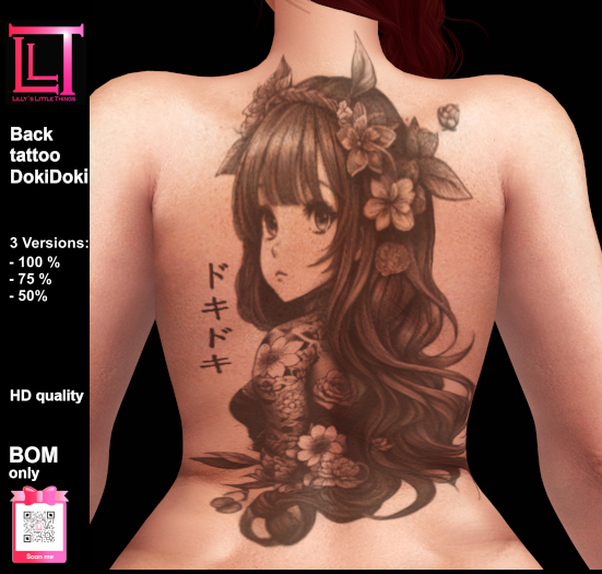 Back tattoo DokiDoki *LLT*