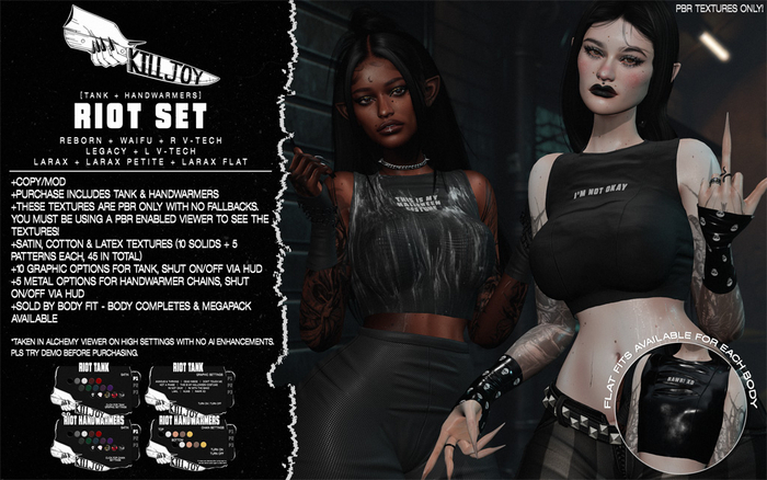 KILLJOY Riot Set L V-TECH [PBR Only]