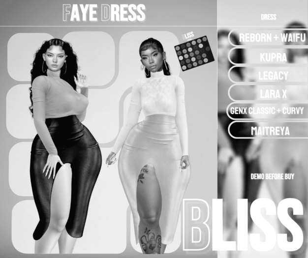 Bliss. Faye Dress . Set [DEMO]