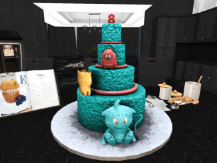 DFS Happy 8th Birthday Monster Mash Cake