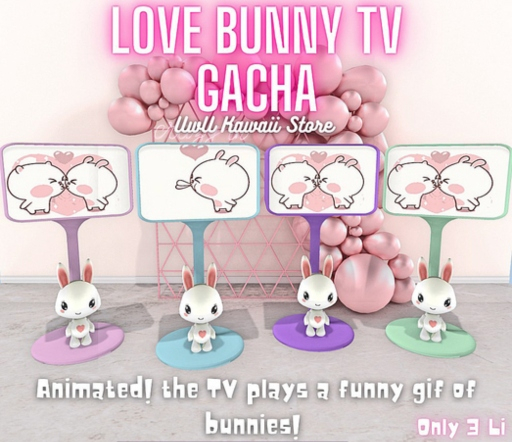 Love Bunny TV GACHA- Light Blue