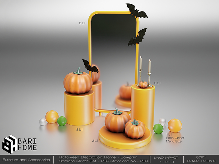 [BARI HOME] Halloween Samara Mirror