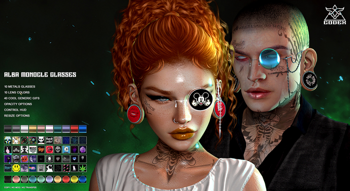 CODEX_Alba monocle glasses Female version