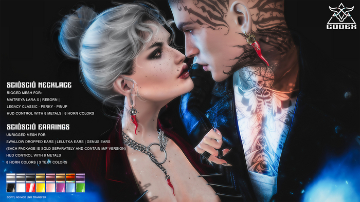 CODEX_Scio'Scio' earrings for Genus ears