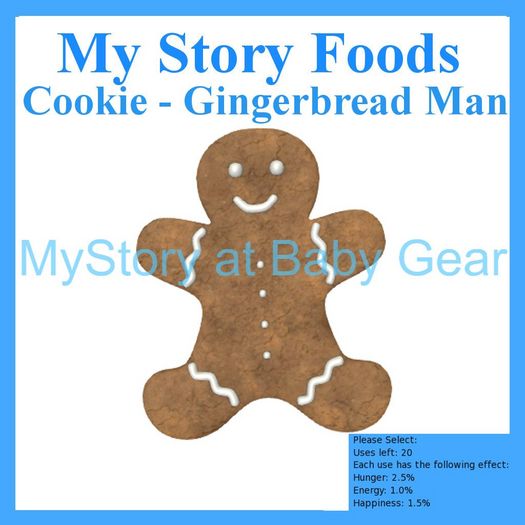 TEXTURE Cookie - Gingerbread Man - [MyStory] 1