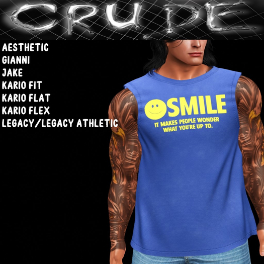 Smile, it makes people wonder what you're up to Men's T-Shirt (MT3) <Wear Me>
