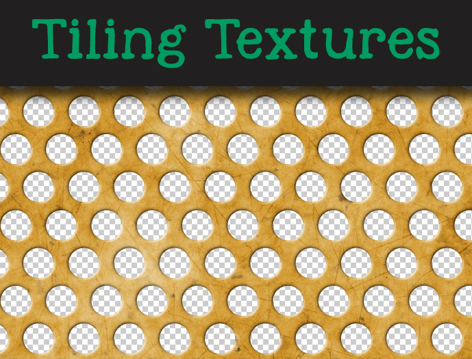 Copper perforated metal sheet - Seamless texture