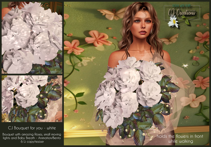 CJ Bouquet for you - white 