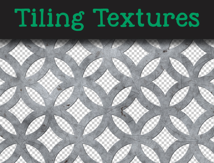 Geometric Perforated Metal Panel - Seamless texture