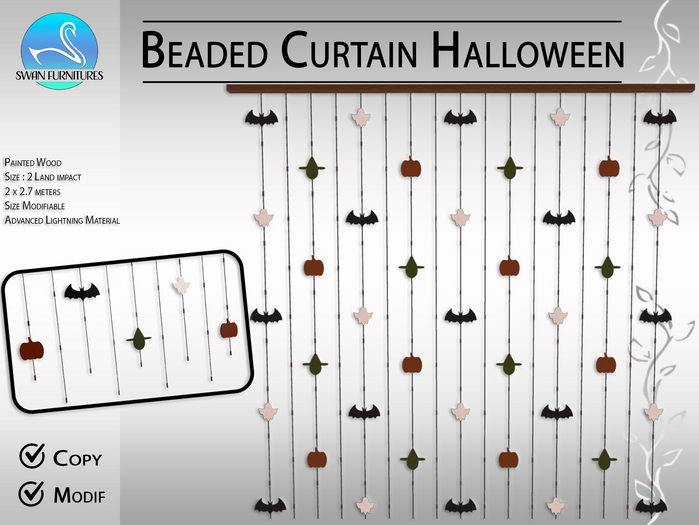 [SF] Beaded Curtain Halloween
