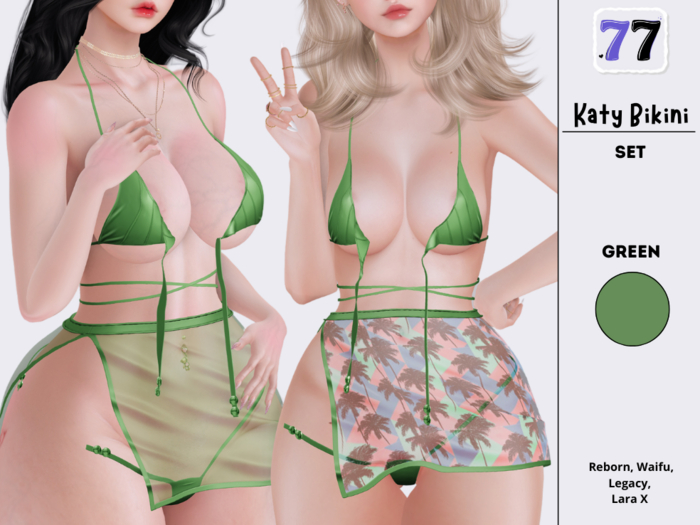 77Store - Katy Bikini - Green