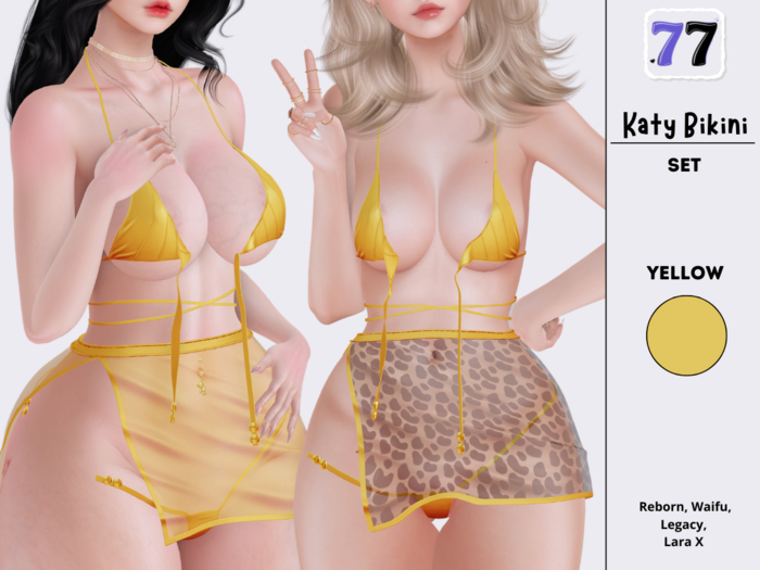 77Store - Katy Bikini - Yellow