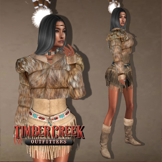 [Timber Creek] Lady Cheyenne Winter Ensemble-Pale