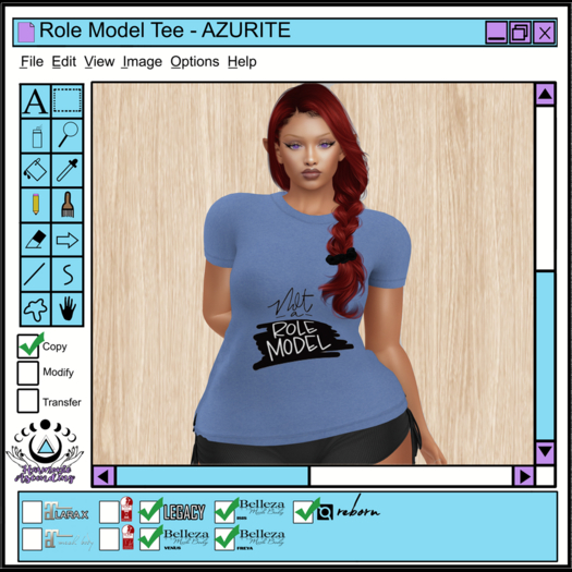 [HA]  ROLE MODEL Tee - AZURITE -