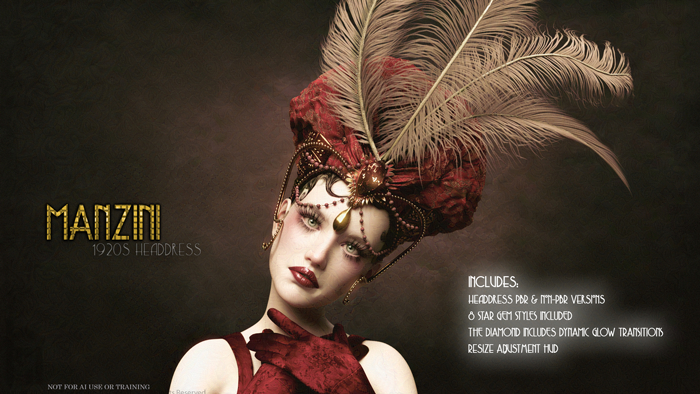 MANZINI 1920s Headdress
