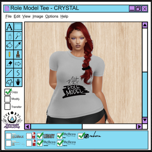 [HA]  ROLE MODEL Tee - CRYSTAL -