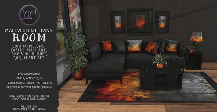 [QE Home] Malevolent Living Room Set
