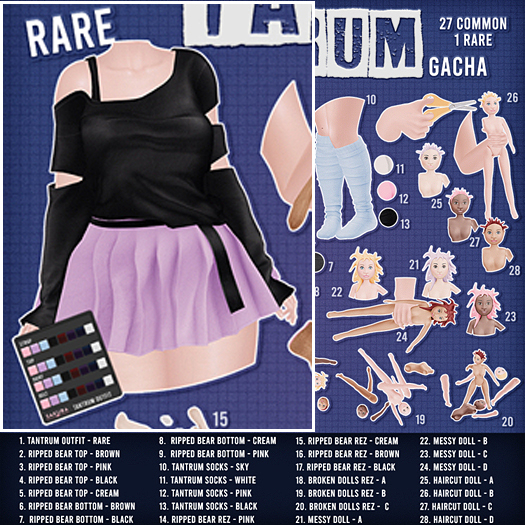 {Sakura} Tantrum Outfit - Legacy - RARE