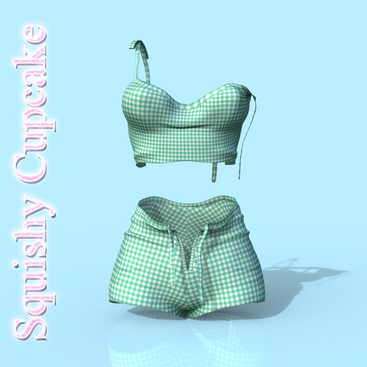 Waifus Mely Outfit Plaid Green