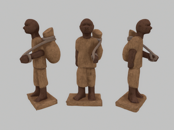 african palm wine tapper sculpture