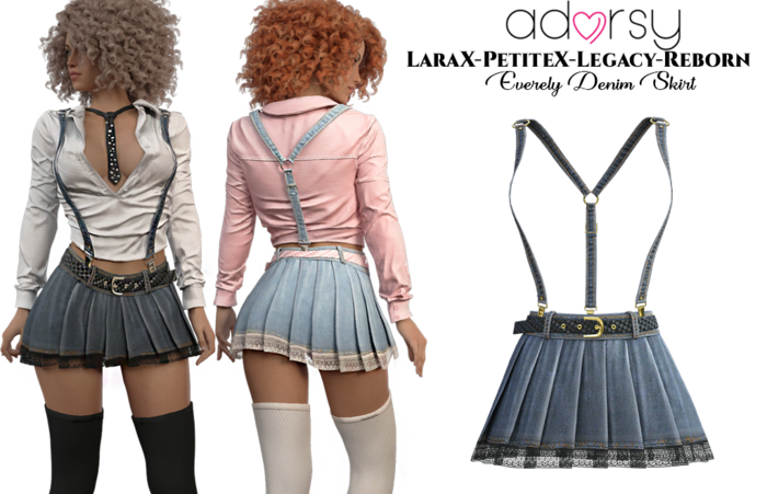 adorsy - Everely Denim Skirt Original - LaraX/Legacy/PetiteX/Reborn