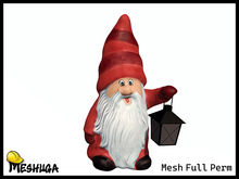 Meshuga Christmas Little Santa Elf Statue FULL PERM MESH