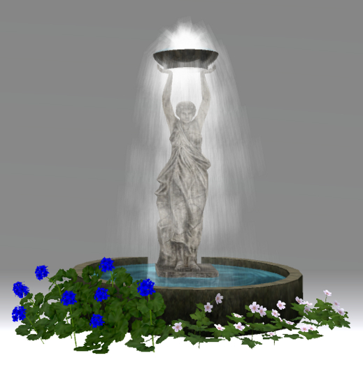 Beautiful Romantic Garden Statue Sculpture Art Fountain Woman Holding Bowl