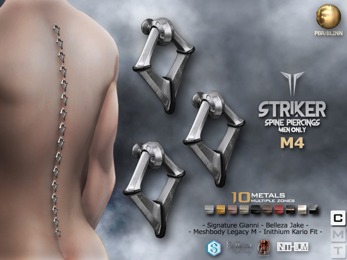 **RE** Striker Spine Piercings M4 - PBR - Signature - Jake - Kario - Meshbody