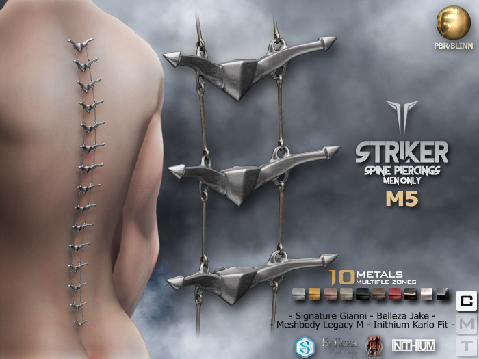 **RE** Striker Spine Piercings M5 - PBR - Signature - Jake - Kario - Meshbody
