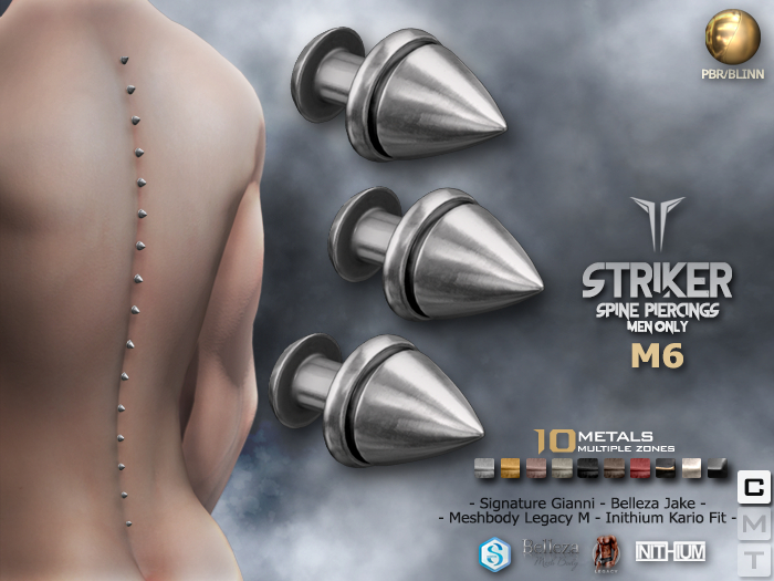 **RE** Striker Spine Piercings M6 - PBR - Signature - Jake - Kario - Meshbody