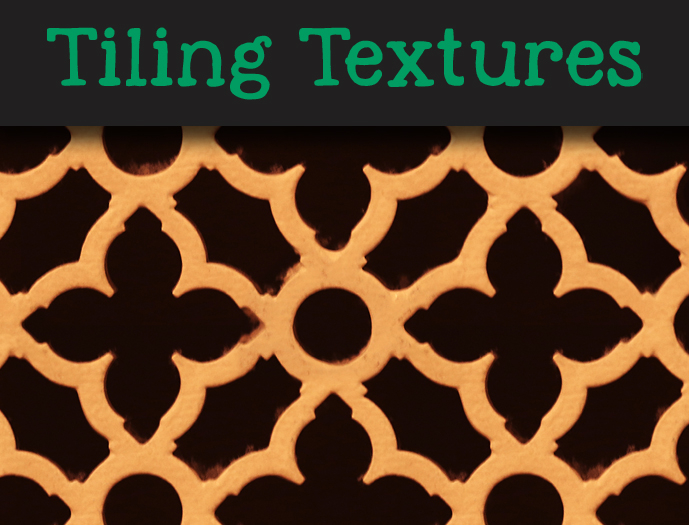Golden stone window grill - Seamless texture