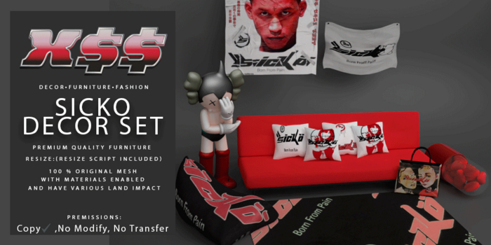 (X$$) - Sicko Decor Set (BOXED)