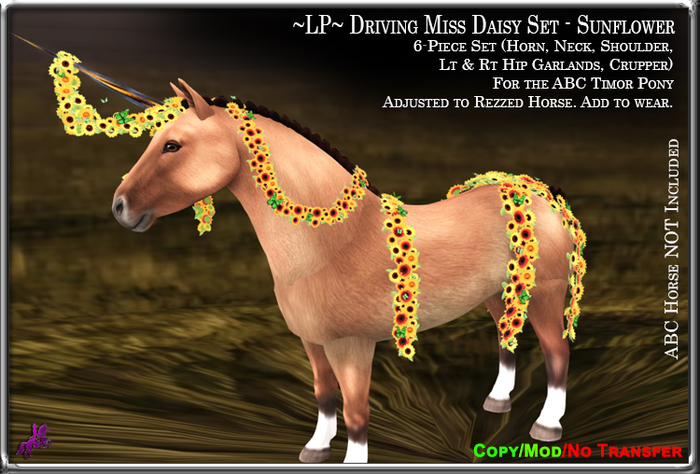 ~LP~ Driving Miss Daisy Set [BOXED] ABC Timor Sunflower