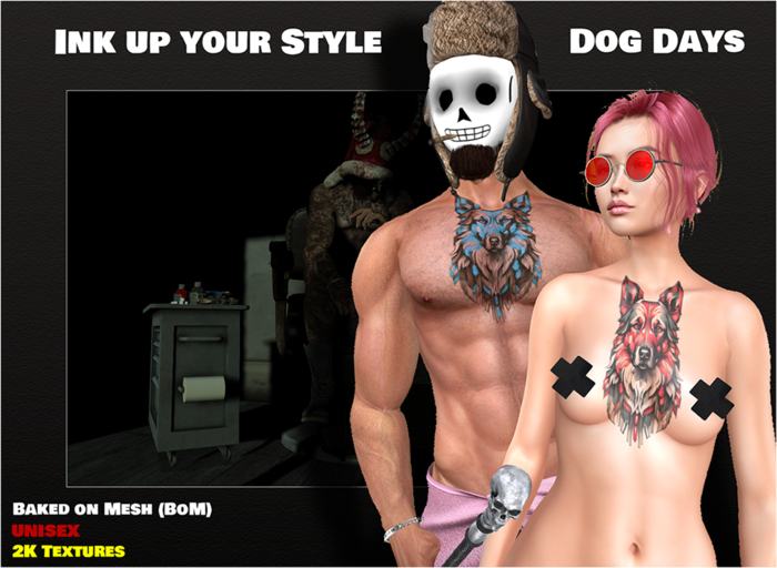[Slaughter Ink][2K] Ink up your Style - Dog Days - UNISEX - BoM