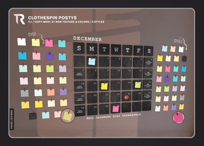 [TR] Clothespin Postys [new]