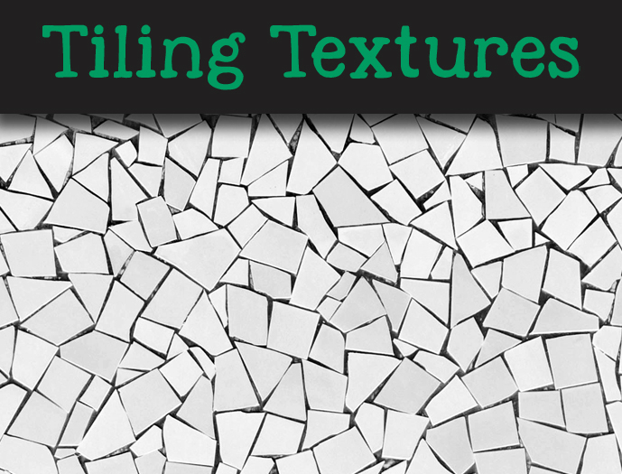 Shattered white mosaic wall - Seamless texture