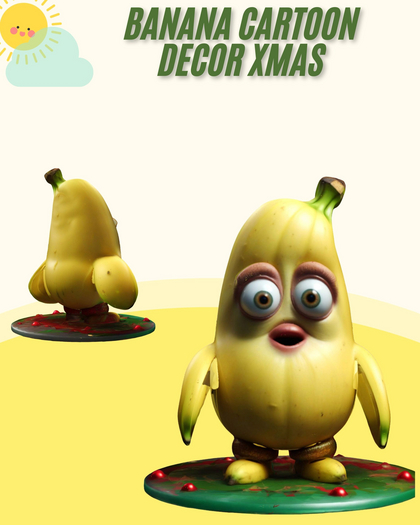 (AL) banana Cartoon Decor Xmas