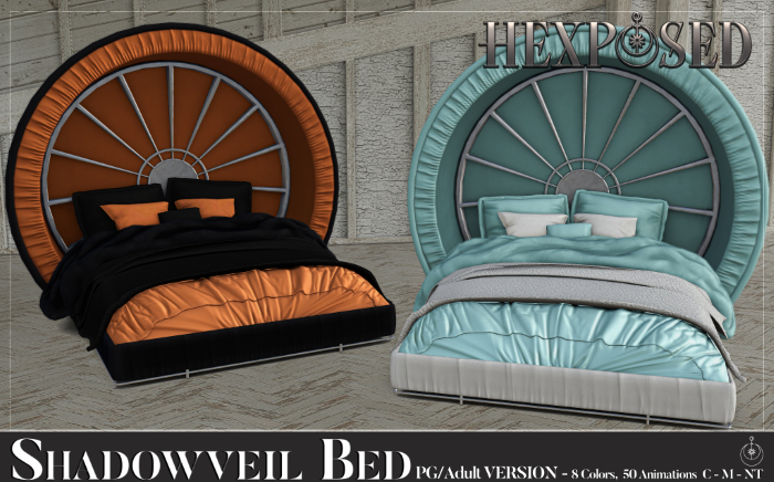 ~HexPosed~ Shadowveil Bed - PG/ADULTv2