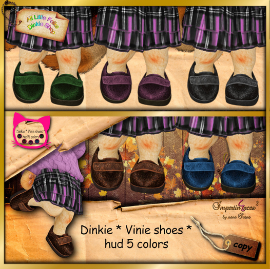 ALF Dinkie * vinie shoes with hud 5 colors