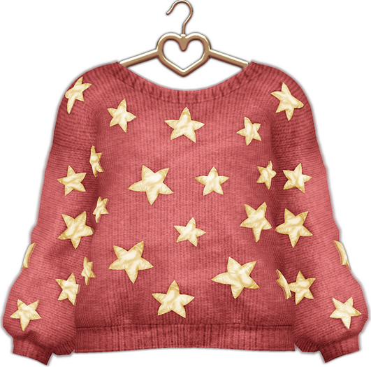 {Lula Belle} Rowan Star Sweater - RUBY