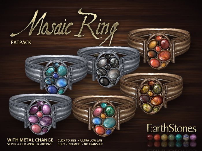 EarthStones Mosaic Rings - Fatpack (GIFT BOX)