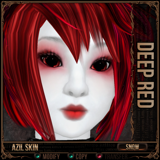 =^.^= Curious Kitties - Azil Snow Skin - Deep Red