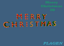 Merry Christmas 3D Blink(P)   - PLAGEN  (ADD)