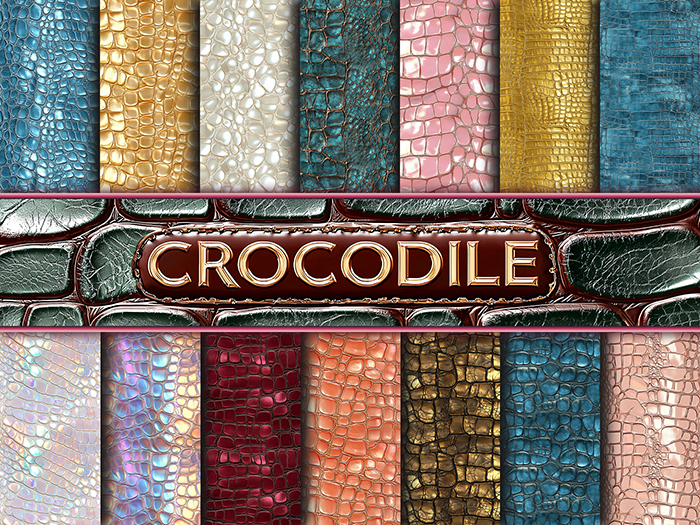 Nova Craft ◈ Leather Textures - Crocodile - Set 01