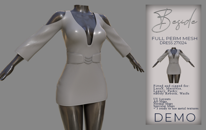 (DEMO) BESIDE Full Perm Dress 271024 