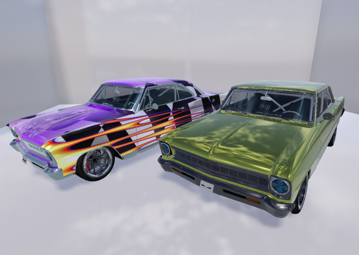 HOT ROD flames  + Stock PBR HUS MOTORS