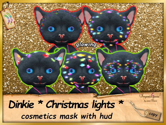 Dinkie * cosmetics  face mask CHRISTMAS LIGHTS