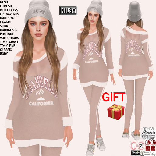 GIFT,ASYMETRIC SHOULDER SWEATER OUTFIT