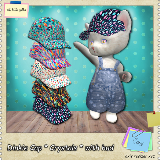 Dinkie * cap crystals with hud