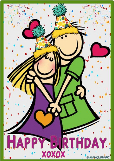 1168 - Happy Birthday - Greeting Card